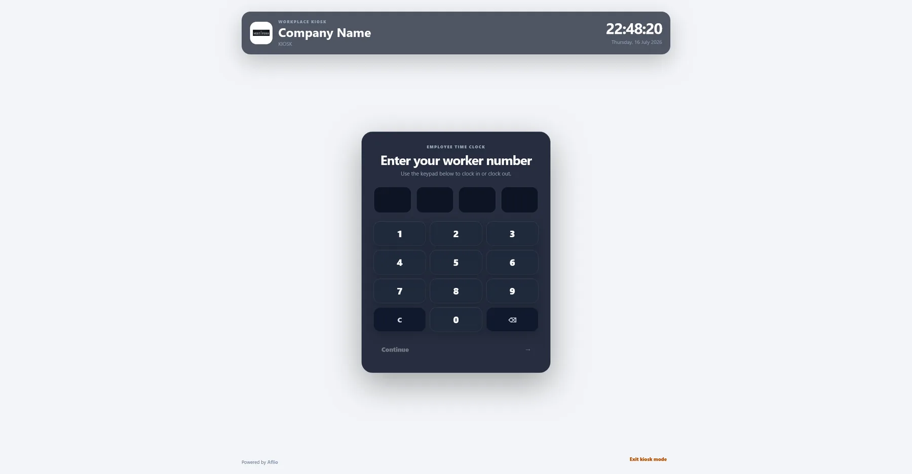 Workplace kiosks